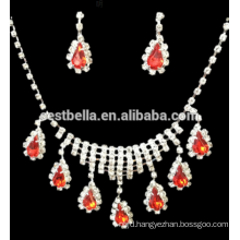 Cheap Jewelry Sets Party Bridal Rhinestone Necklace And Earrings BridalJewelry Sets Design for Wedding